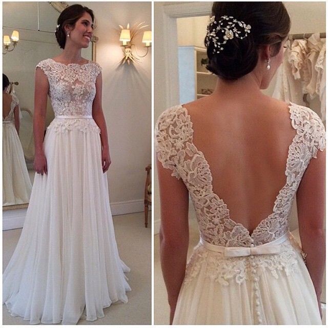 lace elegant wedding dress